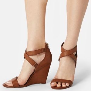 🆕 NIB JustFab Vianca Wedge Sandals